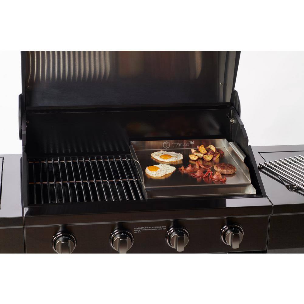 TYTUS 16'' x 14'' Silver Stainless Steel Griddle