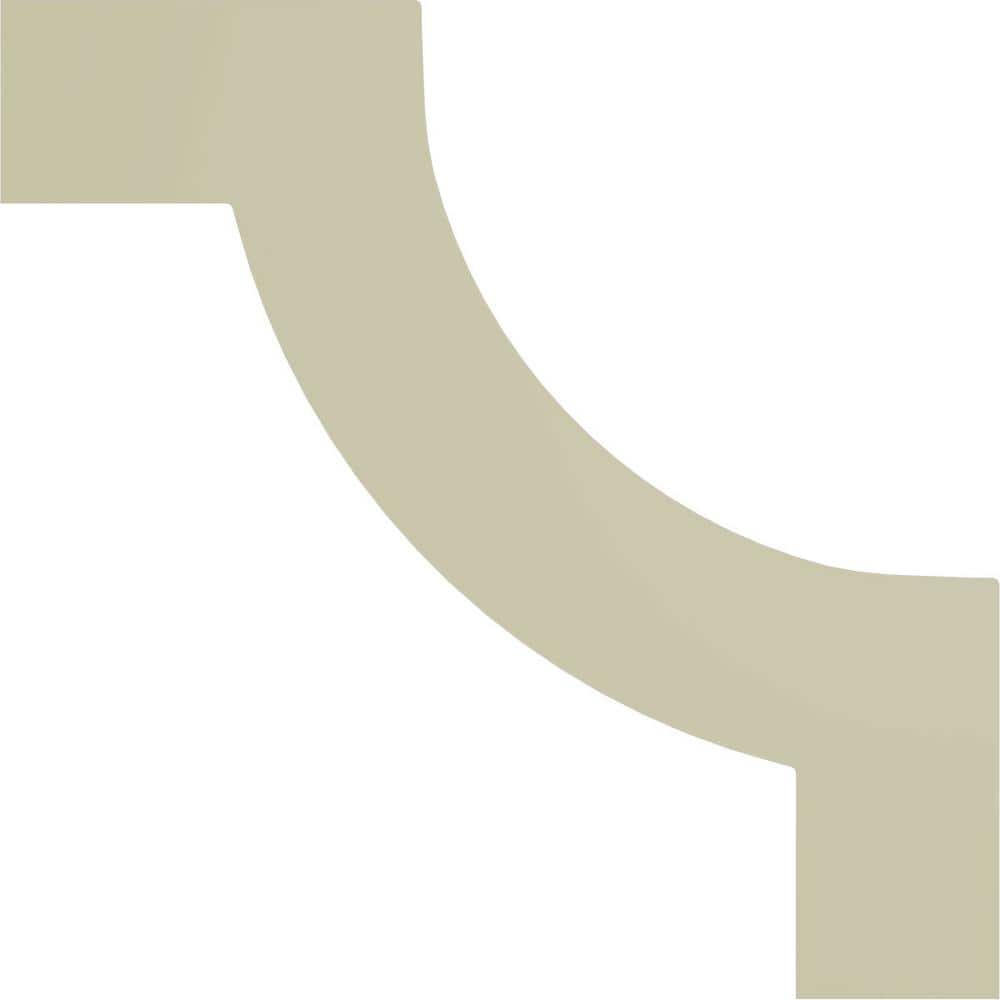 8" White Urethane Ashford II Panel Moulding Corner