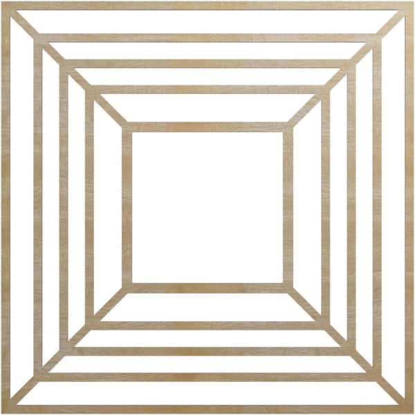 Ekena Millwork 24 in. x 8.375 in. x 0.25 in. Wood Medallion Moulding