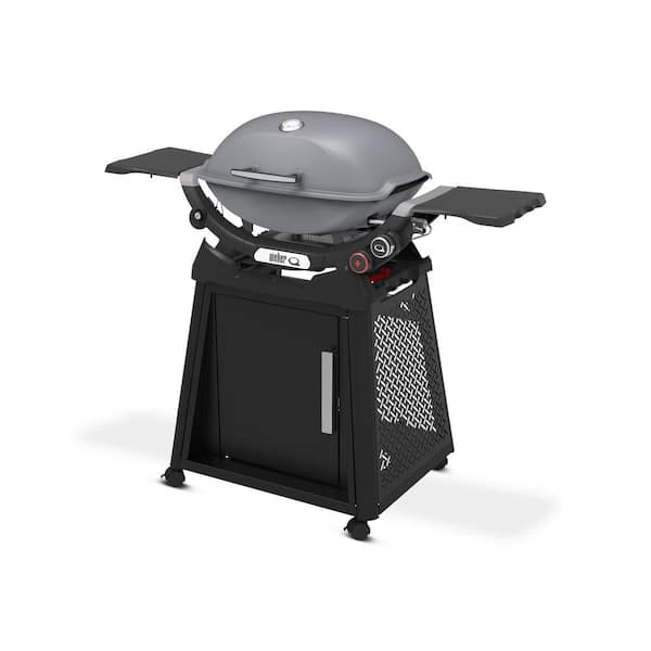 Weber Q 2800N Plus 2-Burner Propane Grill in Smoke Grey with Stand