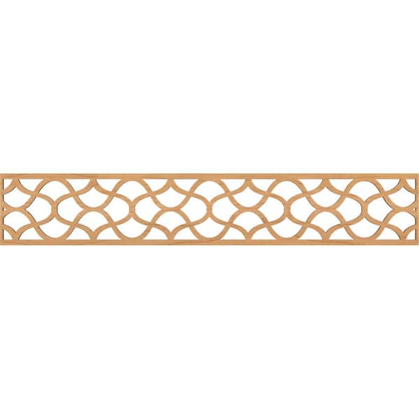 Ekena Millwork Resort Fretwork 0.25 in. D x 46.625 in. W x 8 in. L Maple Wood Panel Moulding