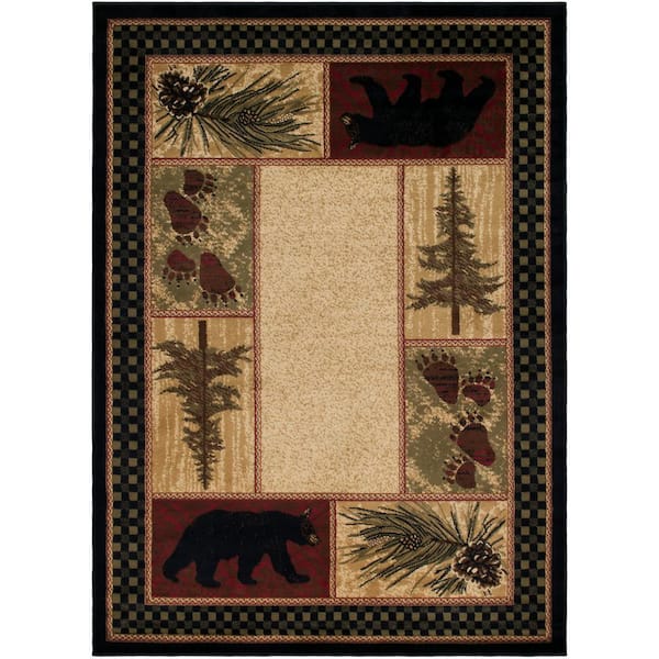 American Destination Cades Cove Multi-Colored 8 ft. x 10 ft. Lodge Area Rug