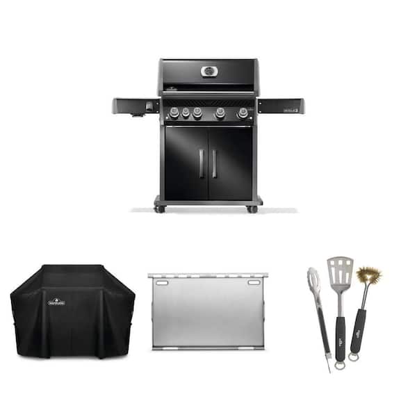 Rogue PRO 525 4-Burner Grill with Infrared Side Burner, Griddle, Toolset and Cover