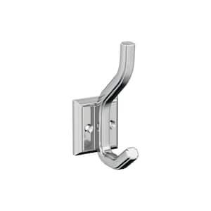 Aliso 4-1/2 in. L Chrome Double Prong Wall Hook