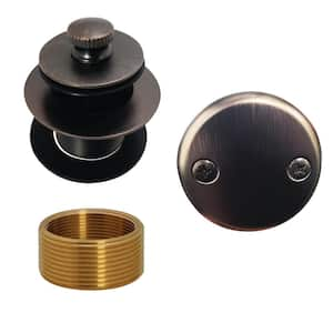 Tip-Toe Trim Set with 2-Hole Faceplate in Antique Bronze