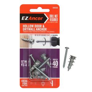 1-1/4 in. Hollow Door and Drywall Anchors (4-Pack)