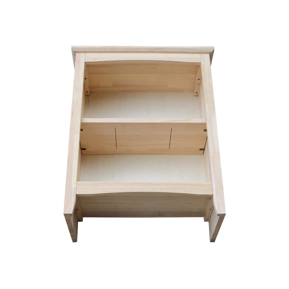 Adjustable Solid Parawood Shaker Bookcase, 36 in Brown