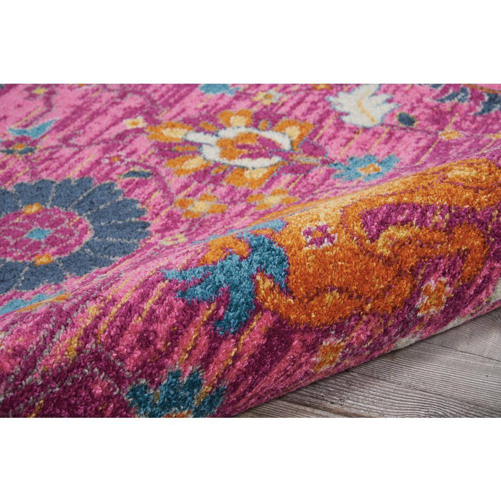 Fuchsia Floral Bliss Synthetic 8' x 10' Rectangular Area Rug