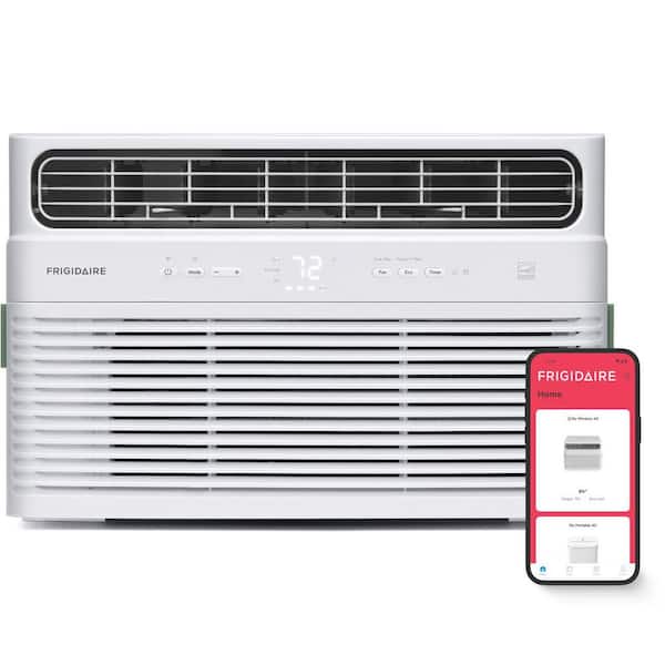 8,000 BTU Inverter Window Room Air Conditioner Cools 350 sq. ft. Energy Star, with Wi-Fi in White 115V