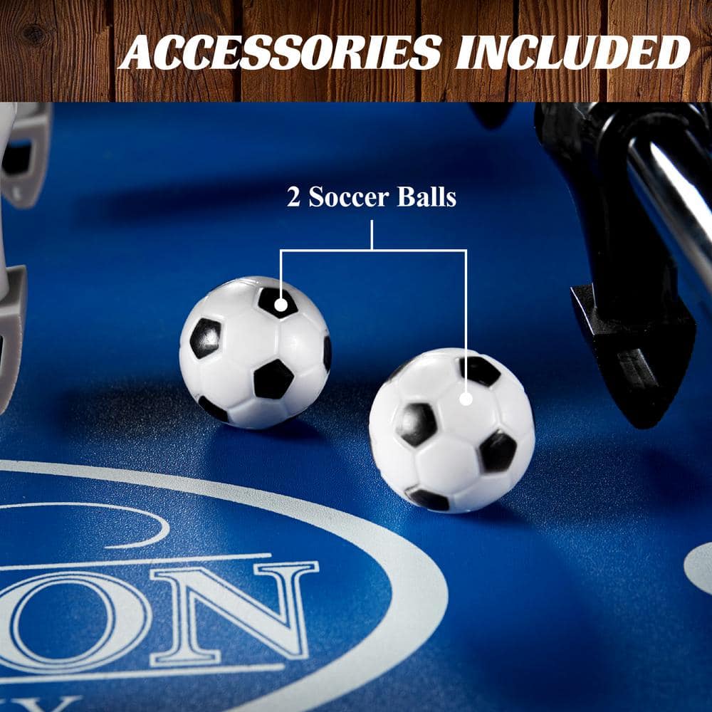 Barrington 58'' Gray Carbon Fiber Foosball Table