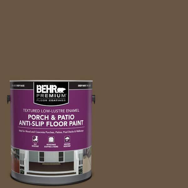 BEHR PREMIUM 1 gal. #S-H-700 Burley Wood Textured Low-Lustre Enamel Interior/Exterior Porch and Patio Anti-Slip Floor Paint