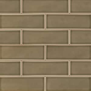 Artisan Taupe 4 in. x 12 in. Glossy Ceramic Subway Wall Tile (5 sq. ft./Case)