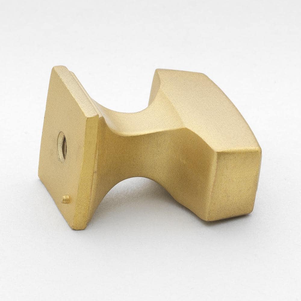 Satin Gold Rectangular Zinc Cabinet Knob Multipack