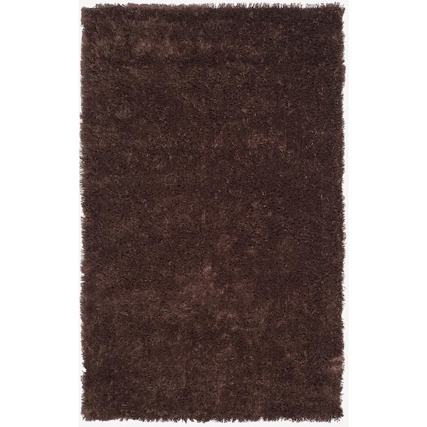 SAFAVIEH Classic Shag Ultra Chocolate 5 ft. x 8 ft. Solid Area Rug