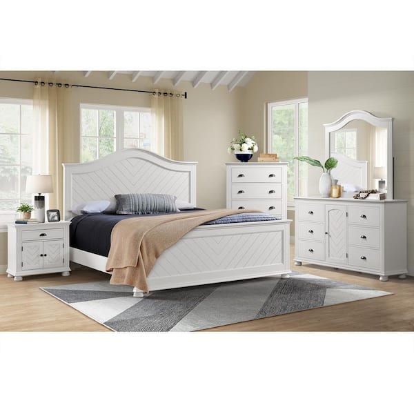 Conaughey White 1-Drawer 28 in. W Nightstand