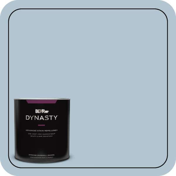 BEHR DYNASTY 1 qt. #MQ5-50 Opal Waters One-Coat Hide Eggshell Enamel Interior Stain-Blocking Paint & Primer