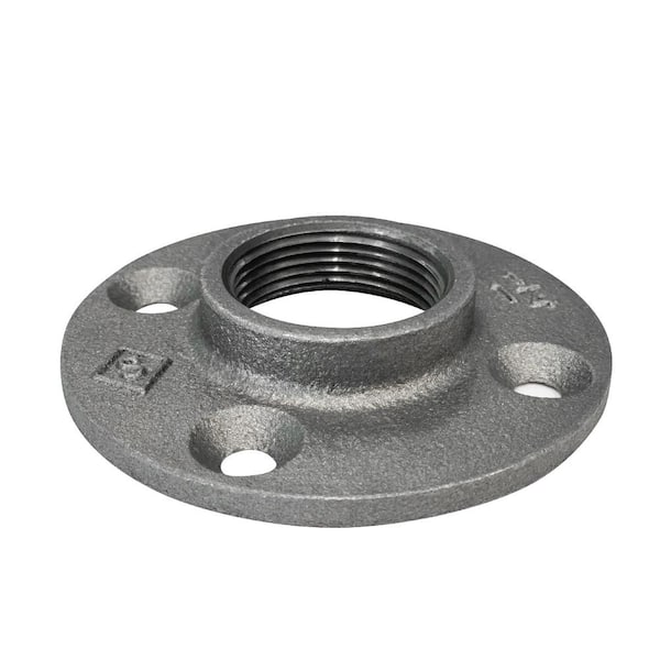 STZ 1-1/4 in. Black Iron Floor Flange