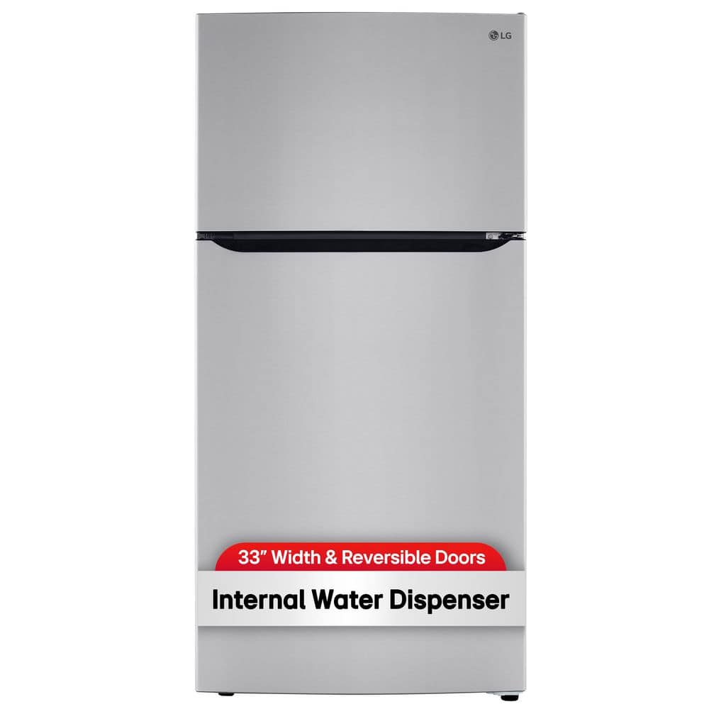 LG 33 in. W 24 cu. ft. Top Freezer Refrigerator w/ LED Lighteing