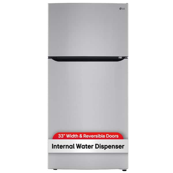 33 in. W 24 cu. ft. Top Freezer Refrigerator w/ LED Lighteing and Multi-Air Flow in Stainless Steel, ENERGY STAR