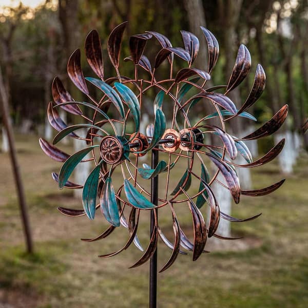 パワーストーン 66 in. H Copper Metal Large Stargarden Wind Spinner HP9ZP1YV3S