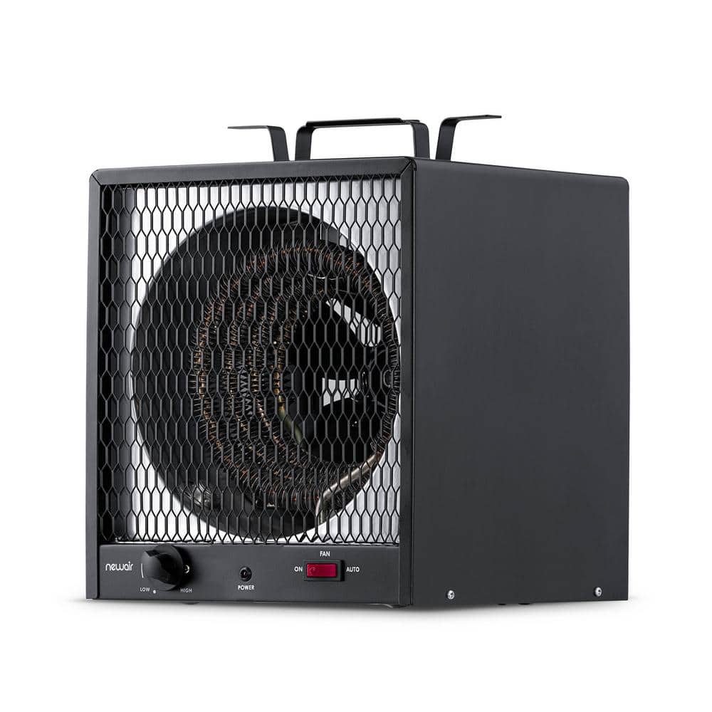 Portable Black Stainless Steel Electric Garage Heater with Thermostat