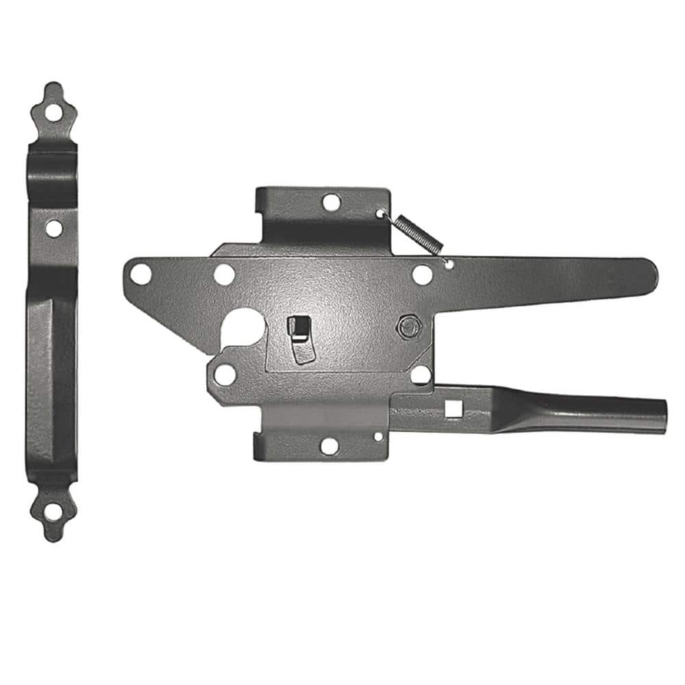 NUVO IRON Black Heavy-Gauge Galvanized Steel Traditional Post Latch (24 ...