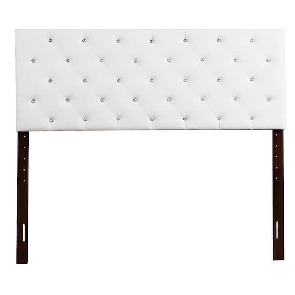 Super Nova 2 White Tufted Queen Headboard