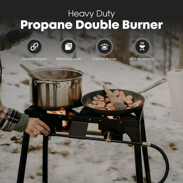 KILLER BURNER II しんちゃん GASONE 2 Burner Camping Grill with Carry Bag Removable Legs and