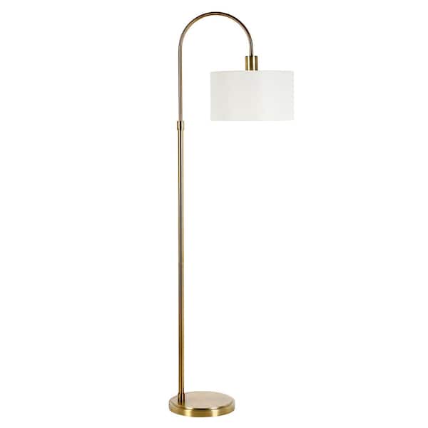 Meyer&Cross Veronica 70 in. Brass Arc Floor Lamp