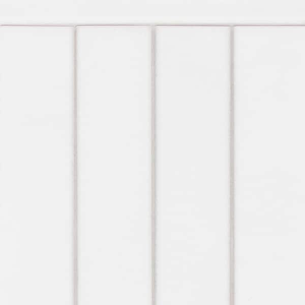 Thassos White 2 in x 8 in Polished Subway Marble Wall and Floor Tile (3.333 Sq. Ft./Case)