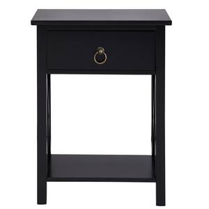 Small black online nightstand with drawers