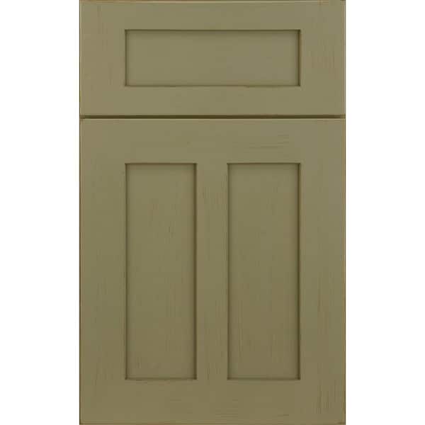 InnerMost 14x12 in. Seville Cabinet Door Sample in Maple Seagrass