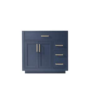 Ivy 35.2 in. W x 21.6 in. D x 33.1 in. H Bath Vanity Cabinet without Top in Royal Blue