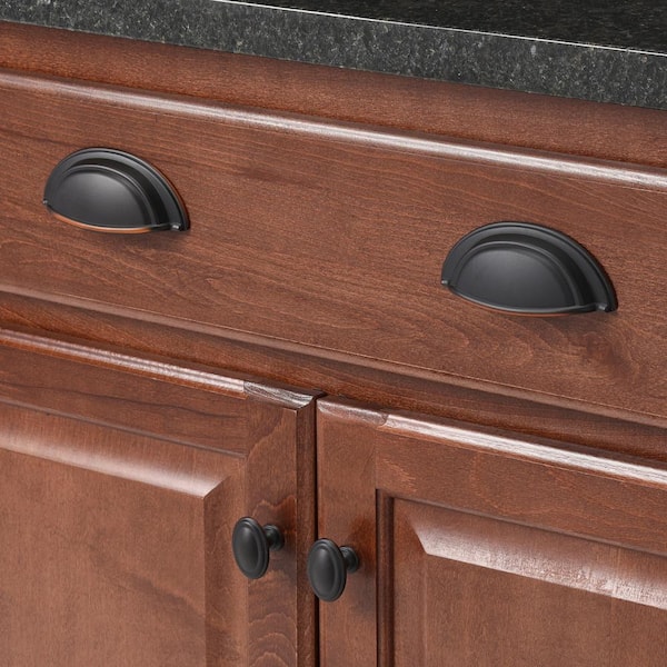 Symmetry 1-1/2 in. (38 mm) Oil Rubbed Bronze Oval Cabinet Knob