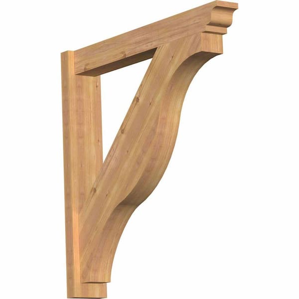 Ekena Millwork 6 in. x 36 in. x 36 in. Fuston Traditional Smooth Western Red Cedar Outlooker