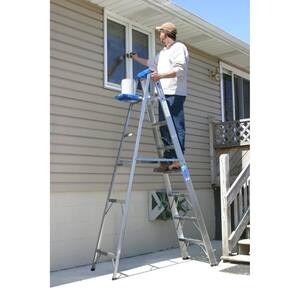 8 ft. Aluminum Step Ladder with 250 lb. Load Capacity Type I Duty Rating