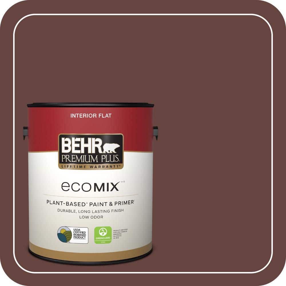 1 gal. #S-G-730 Tawny Port Flat EcoMix Plant-Based Interior Paint & Primer price history on PriceWatchPro