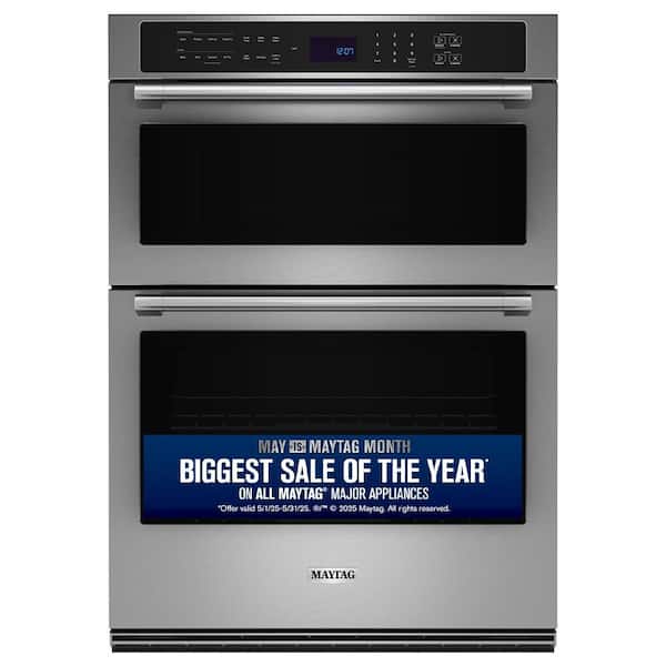30 in. Electric Wall Oven & Microwave Combo in. Fingerprint Resistant Stainless Steel with Convection and Air Fry