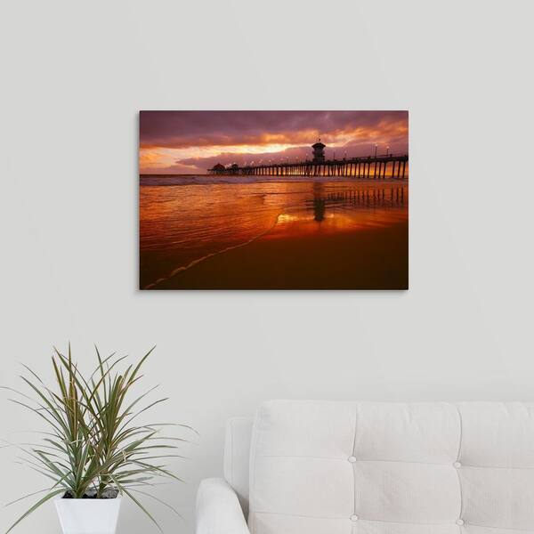 GreatBigCanvas Beach Lounging by Julie DeRice Canvas Wall Art