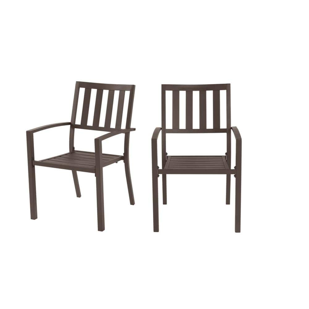 steel slat stacking chair home depot