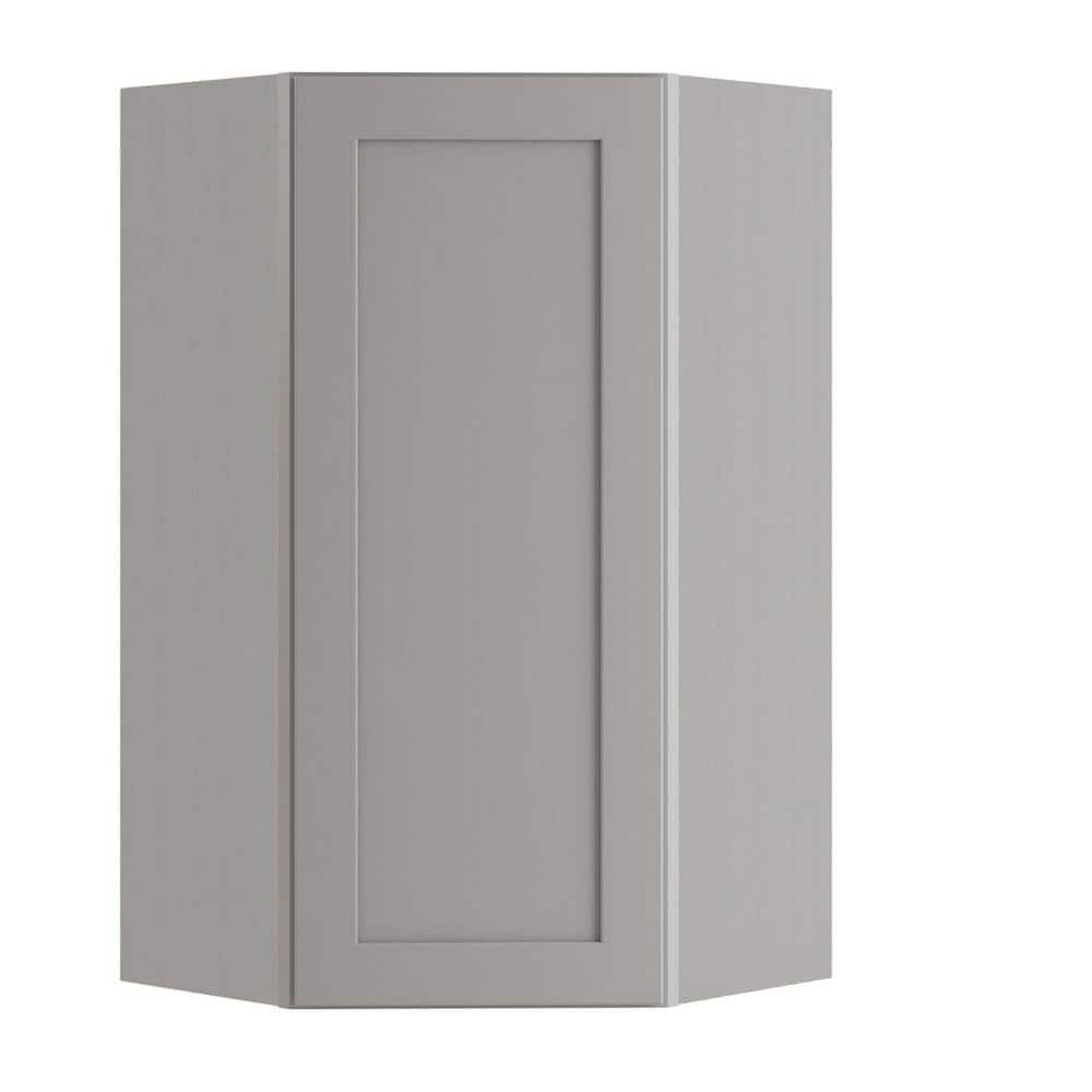 Newport 20 in. W x 12 in. D x 42 in. H Assembled Plywood Diagonal Wall Kitchen Cabinet in Pearl Gray with Soft Close price history on PriceWatchPro