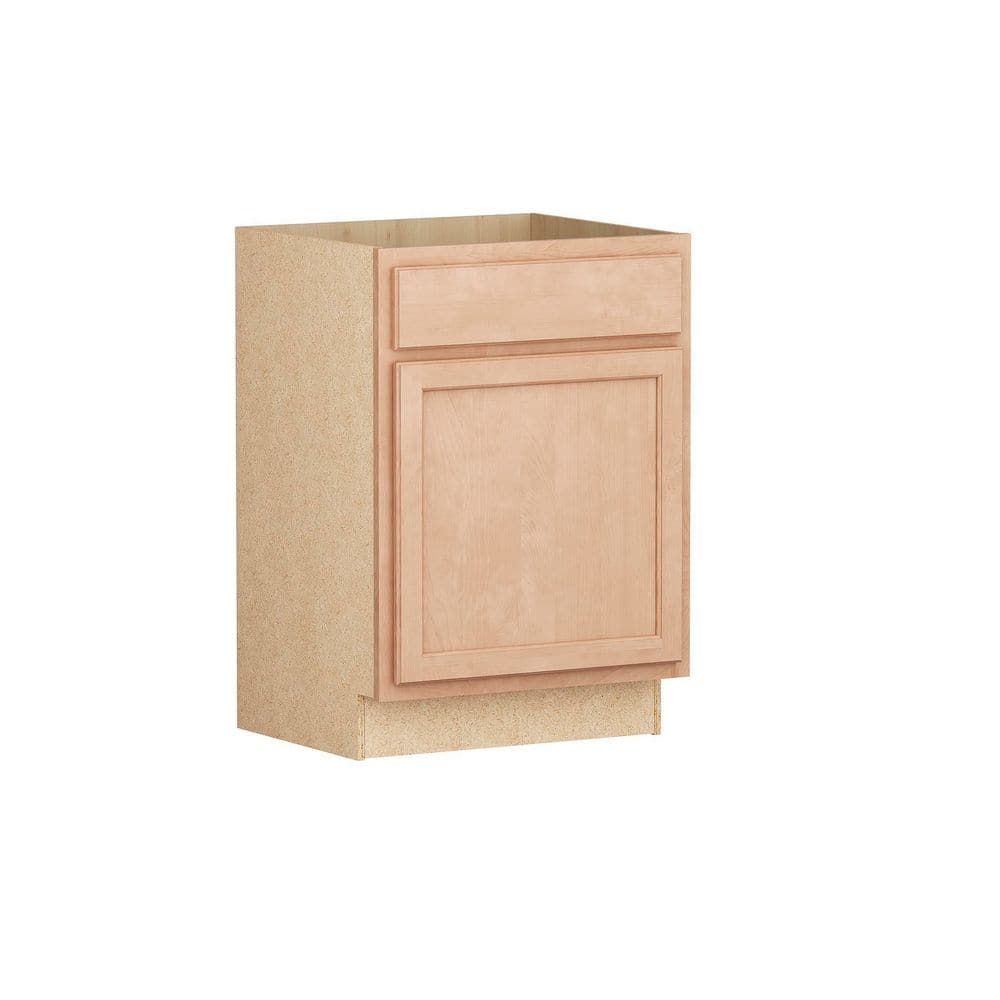 Recessed Panel 24 in. W x 21 in. D x 34.5 in. H Assembled Bath Sink Base Bathroom Cabinet in Unfinished price history on PriceWatchPro