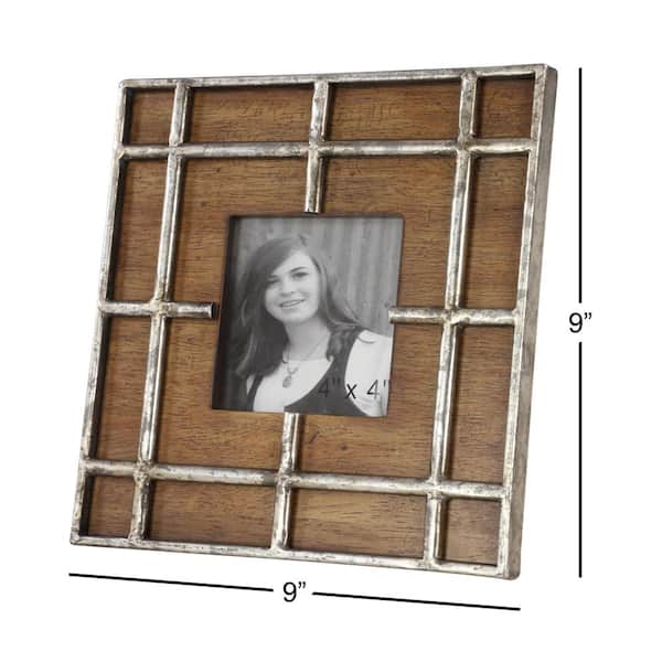 Afuly 4x6 Picture Frame Multi Photos 3 Openings Grey Photo Frames Folding  Hinged Trifold Collage Frames 