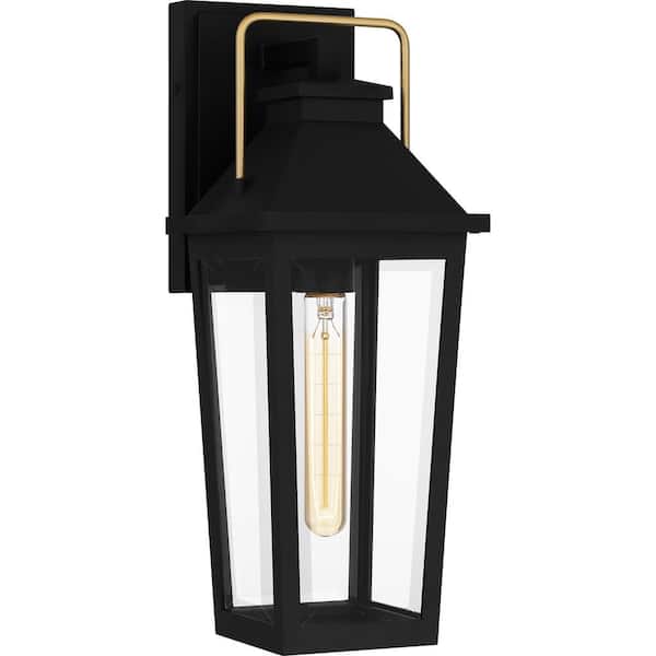 Buckley 1-Light Matte Black Outdoor Wall Lantern Sconce