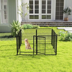 32 in. H Pet Pen, Pet Dog Pen, Camping, Heavy Duty, For Small Dogs/Puppies, 8 Panels