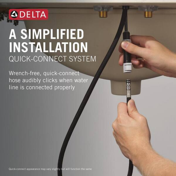 Delta Nicoli 4 in. Centerset Double Handle Pull-Down Spout