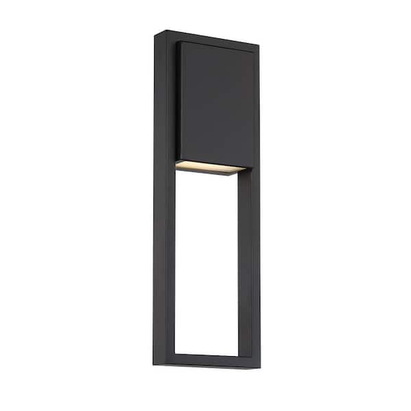 WAC Lighting Archetype 18 in. Black Integrated LED Outdoor Wall Sconce, 3000K