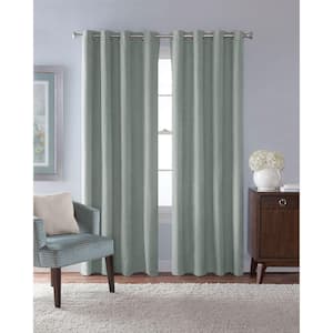 Mist Solid Grommet Room Darkening Curtain - 54 in. W x 84 in. L
