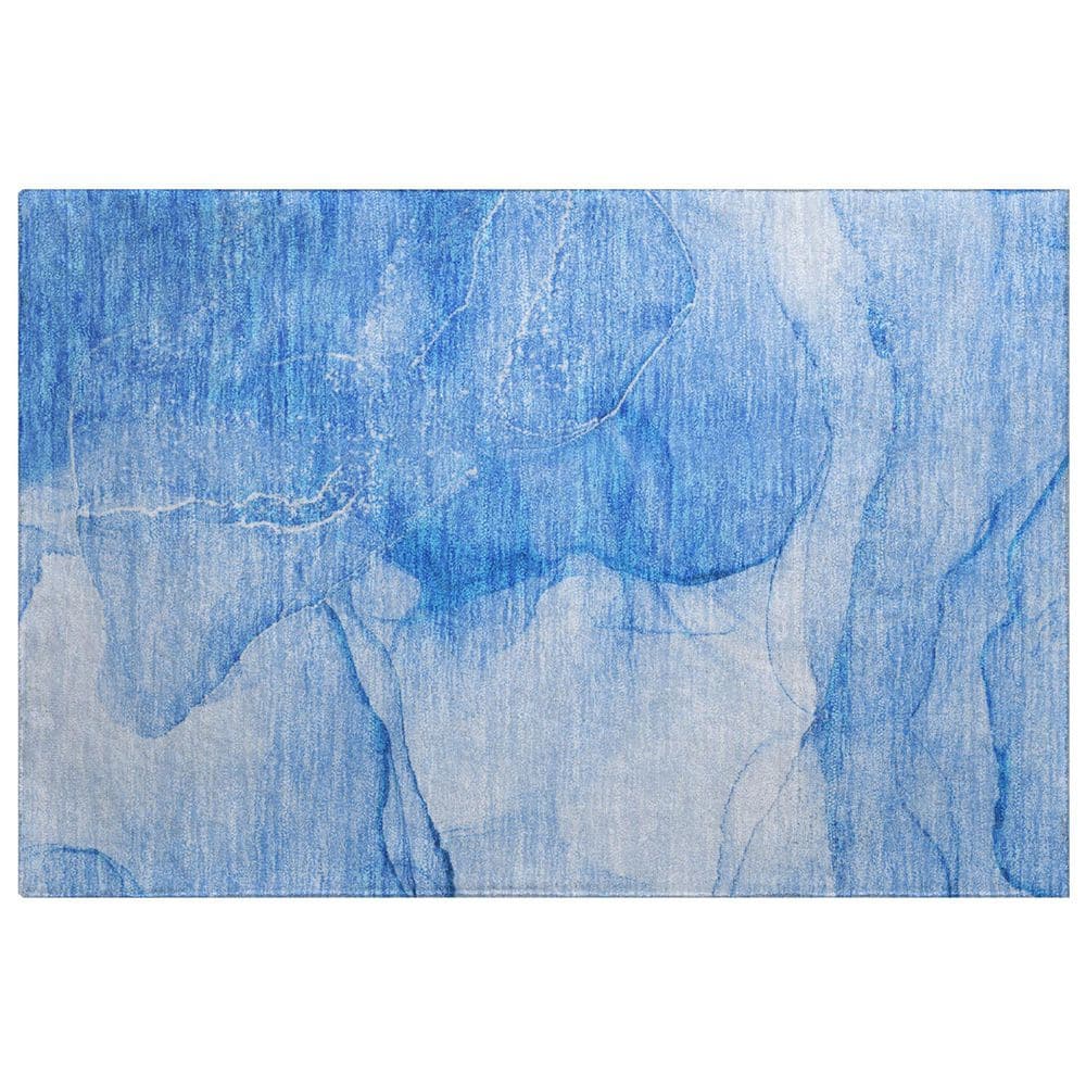 Dream Shag Premium Machine Washable Abstract ADS507 Blue 2 ft. x 3 ft. Accent Rug price history on PriceWatchPro