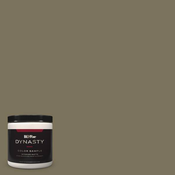 BEHR DYNASTY 8 oz. #380F-7 Crocodile Matte Stain-Blocking Interior/Exterior Paint and Primer Sample
